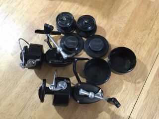 Vintage Garcia Mitchell 300 Spinning Fishing Reels With 2 Extra Spools
