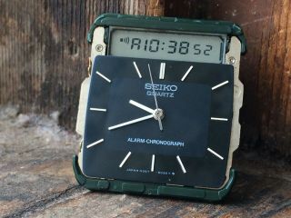 Authentic Vintage Gents Seiko Quartz Alarm - Chronograph H357 Digi/ana Watch