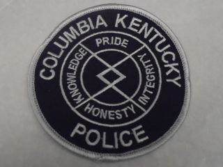 Columbia,  Kentucky Police Dept.  Patch -