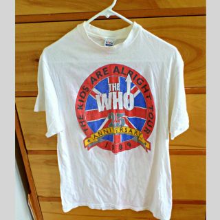 Vintage The Who 25th Anniversary " The Kids Are Alright 1989 Tour " T - Shirt