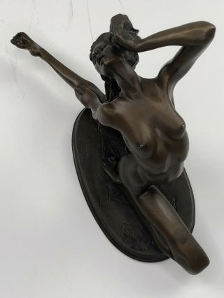 Very Rare Antique PJ Mene French Bronze Figure Statue Sculpture Of Nude Dancer 5