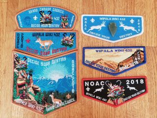 Wipala Wiki Lodge 432 Full Noac 2018 Set (grand Canyon Council)