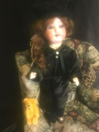 Sweet Antique German Bisque Head Doll 11 " Heubach