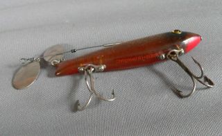 EX - HEDDON 9100 DOWAGIAC SPOOK PYRALIN SHINER SCALE COLOR,  BOX & PAPERS 4
