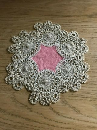 Vintage Cotton Lace Crochet Doily / Mat
