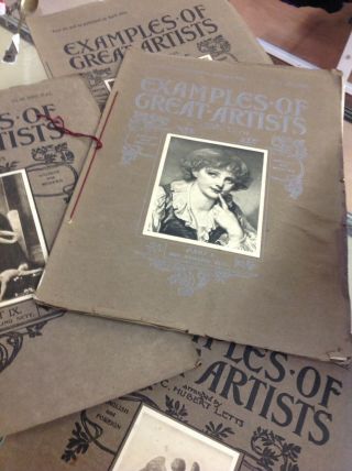 Antique Examples Of Great Artists,  Part 1 To Xv1 Arranged By C.  Hubert Letts