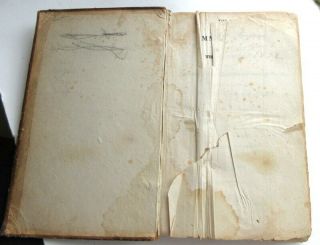 1833 Antique BOOK OF COMMON PRAYER Leather Book Episcopal Church,  Hymns 4