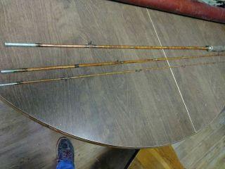 Vintage The Jack Frost Bamboo Fly Rod,  3 Piece,  9 Foot,