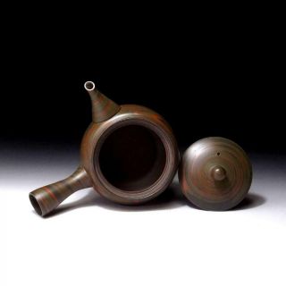 DK9: Japanese Sencha Tea Pot,  Tokoname ware,  Kneading,  Neriage,  Kneading 7