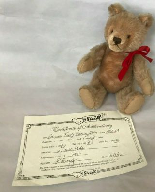 Vintage Steiff Teddy Bear Caramel Jointed Mohair 1966