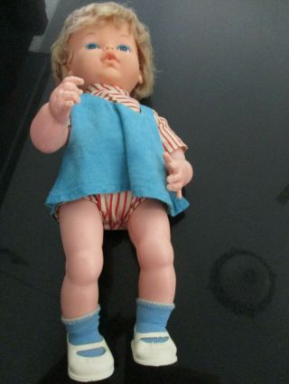 Unknown Vintage Made In Hong Kong Doll With Clothes