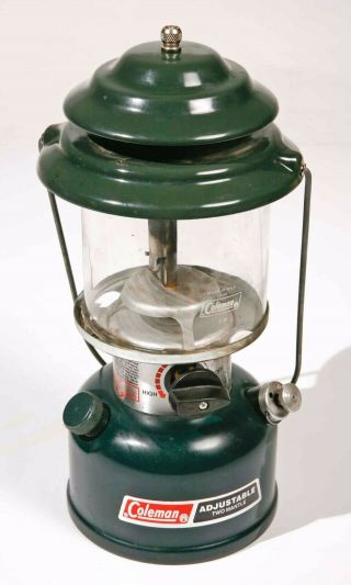 Vintage Coleman 288a Adjustable Two Mantle Lantern Dated 1/91