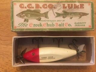 Vintage Creek Chub Fishing Lure In The Box