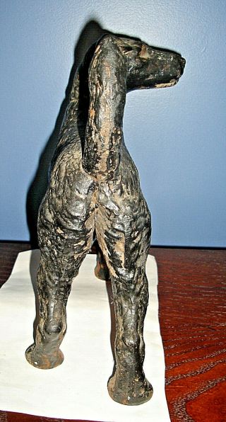Vintage Hubley (?) Fox Terrier Dog Cast Iron Doorstop 4