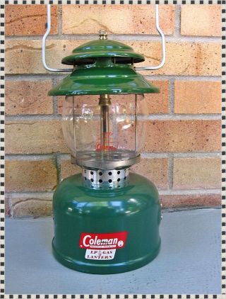 Vintage Coleman Lp Gas Model 5120 Green Lantern Single Mantle 4/66 Estate