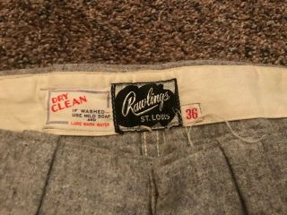 Antique Rawlings Wool Adult Baseball Uniform Jersey Pants Tripppark Scranton PA 5