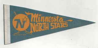 1960s Minnesota North Stars Nhl Hockey Mini Pennant Vintage Antique Minneapolis