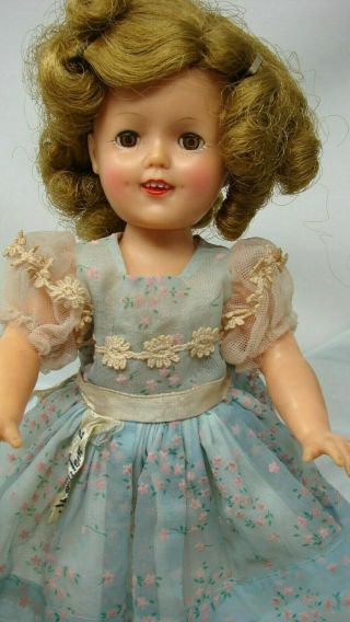 Vintage 12 " Ideal Shirley Temple Doll Tagged Dress