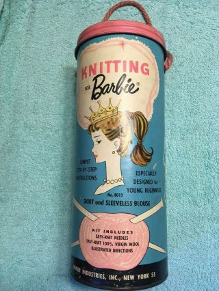 Vintage Knitting For Barbie Kit Instructions,  Needles Yarn 1960s