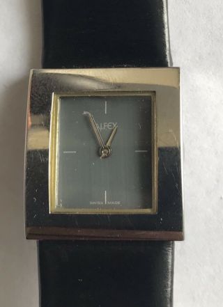 Vintage Lady’s Alfex Swiss Made Quartz Watch Leather Strap