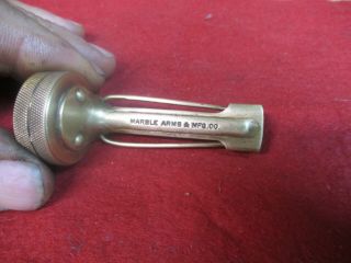 Vintage Marble Arms & Mfg Co Gladstone,  Mi Pin Long Stem Compass Antique Pocket