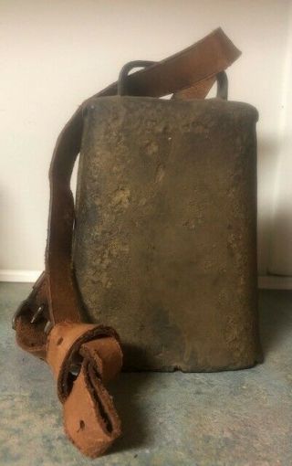 Cow Bell,  Large Metal,  Antique / Vintage 7 " Tall,  5 " Wide