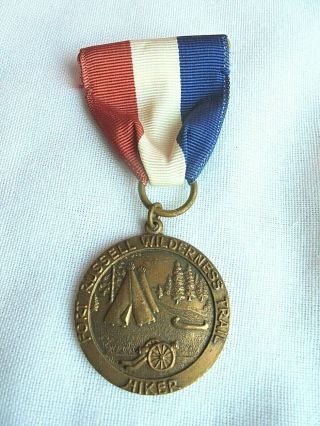 Vintage Boy Scout Fort Russell Wilderness Trail Hiker Medal