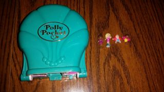 Vintage Polly Pocket Splash N Slide Water Park 4 Figures Complete 1995 Bluebird