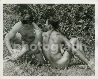 Wpg Don Whitman Male Duo Wrestling Location Vintage B&w Photograph