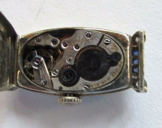 Antique Deco M.  Nicolet Ladies 18K White Gold & Diamonds Wrist Watch - Repair - NR 3