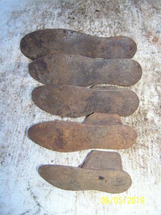 Antique Cast Iron Cobbler Last Shoe Repair Stand W/5 Feet 4