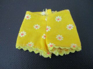 Vintage Barbie: Skipper 1938 Beachy - Peachy Yellow Floral Swimsuit Bottoms
