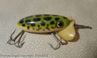 Vintage Fred Arbogast Jitterbug Lure Plastic Lip Jitter Bug Fishing