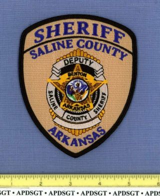 Saline County Deputy Sheriff Arkansas Sheriff Police Patch State Seal