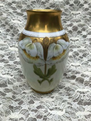 Antique Pickard China Vase / Signed Walter