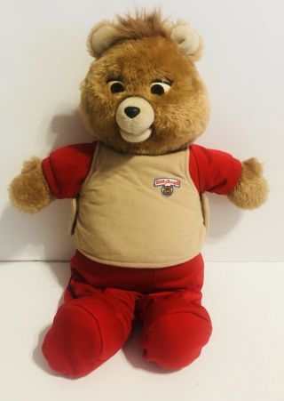 Vintage Teddy Ruxpin 1985 Toy Stuffed Animal Bear Worlds Of Wonder -