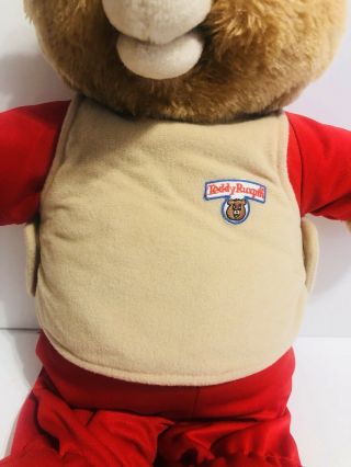Vintage Teddy Ruxpin 1985 Toy Stuffed Animal Bear Worlds Of Wonder - 3