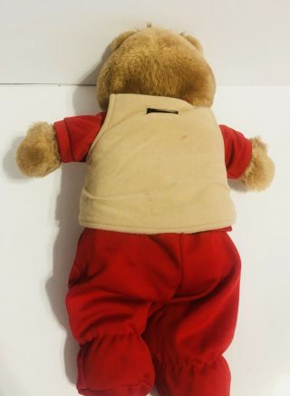 Vintage Teddy Ruxpin 1985 Toy Stuffed Animal Bear Worlds Of Wonder - 4