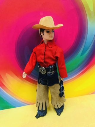 Vintage Topper Dawn Doll - Gary Doll In Western Fashion
