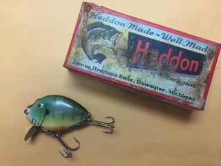 Vintage Heddon 9630 Punkinseed Sunfish Surface Hardware Minnow Bass Bait Top Box