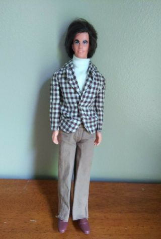 Vintage Mod 1968 Ken Doll Dressed Suit Outfit Rooted Hair Barbie Hong Kong