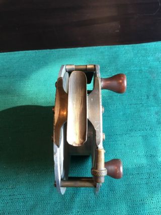 Vintage hand made 6 inch fly fishing reel 4