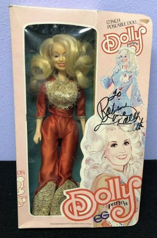 Vintage 1978 Dolly Parton Doll By Eegee - Outfit Autographed By Dolly