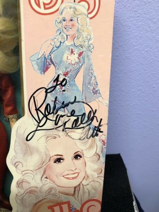VINTAGE 1978 DOLLY PARTON DOLL BY EEGEE - OUTFIT AUTOGRAPHED BY DOLLY 2