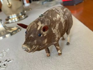 Antique 1800’s Miniature Toy Pig Cute