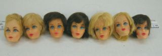 Vintage Barbie Heads Only - Need Tlc - As It