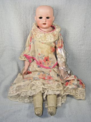 Antique Heubach Koppelsdorf Bisque Head Dolly Face Doll - 15 "