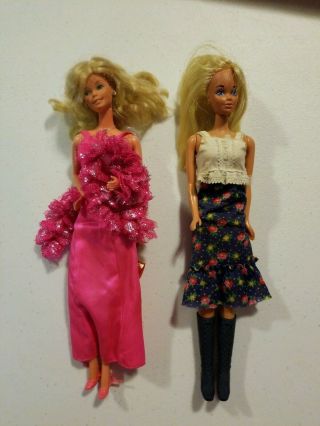Vintage Barbie ' s,  Skipper,  Ken,  clothes,  shoes,  boots and case and paper dolls 2