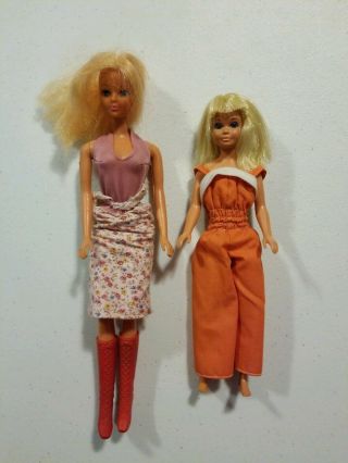 Vintage Barbie ' s,  Skipper,  Ken,  clothes,  shoes,  boots and case and paper dolls 3