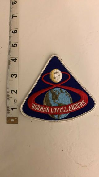Vintage Lion Brothers Apollo 8 Borman Lovell Anders Patch 4 " Nasa